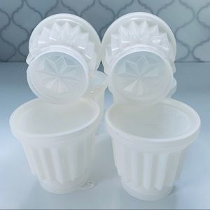 Vintage Tupperware Jel-ette Jello Molds Set of 6